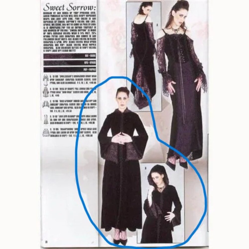 ISO! lip service "sweet sorrow" velvet cloak